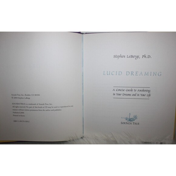 Lucid Dreaming [Book Only, CD is missing] , Laberge, Stephen Hardcover Book GUC - Picture 2 of 4